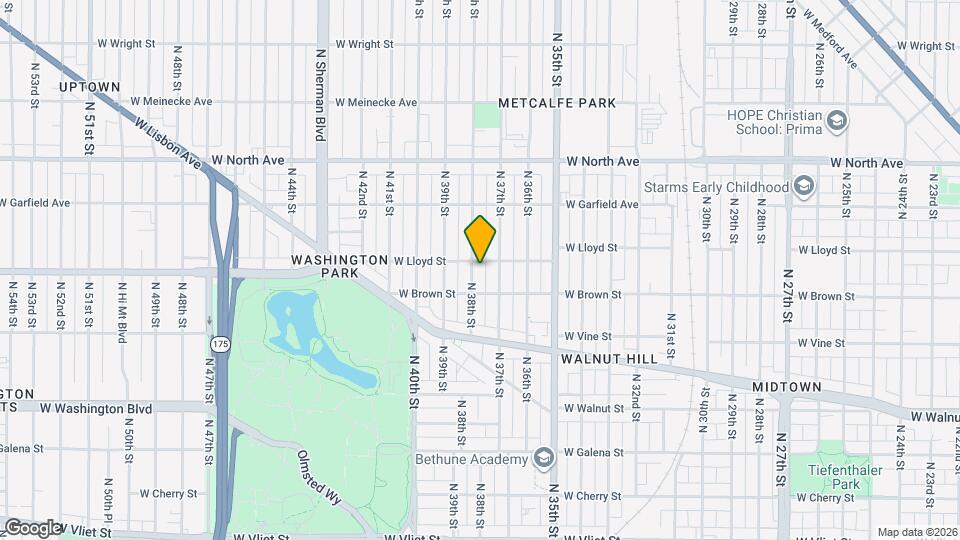 2030 N 38th St Map and Location Details