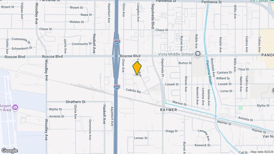 8145 Langdon Ave Map and Location Details