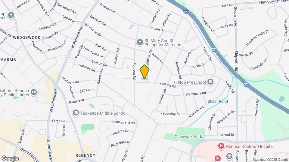 2000 Milbank Rd Map and Location Details