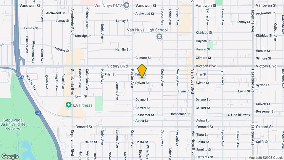 14817 Sylvan St Map and Location Details