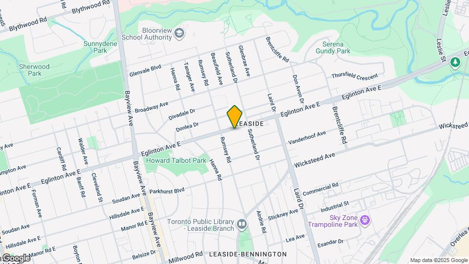 759 Eglinton Av E Map and Location Details