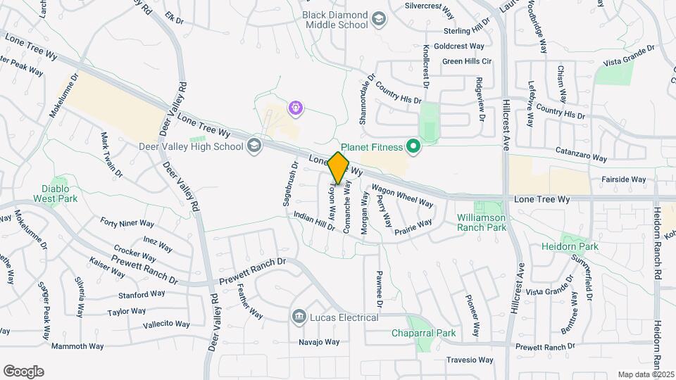 5017 Toyon Way Map and Location Details