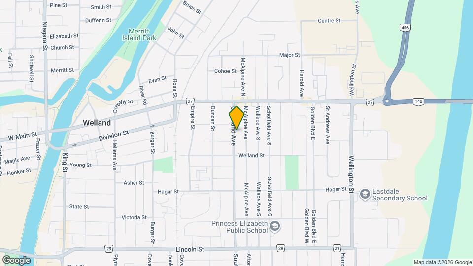 74 Crowland Ave Map and Location Details