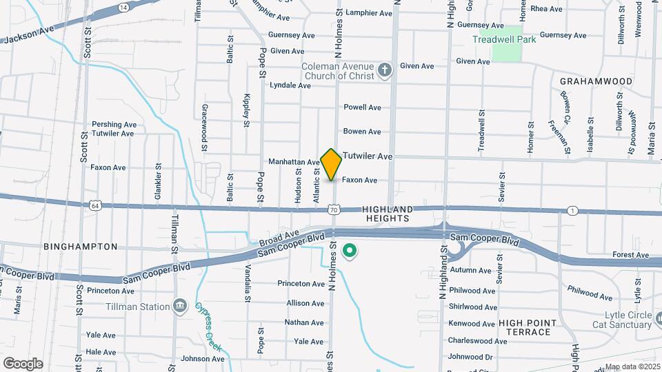 677 N Holmes St Map and Location Details