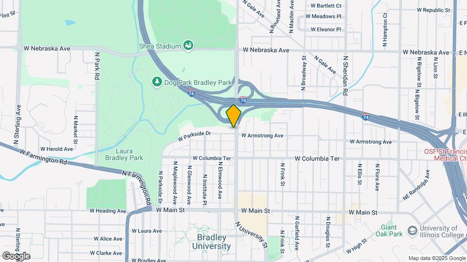 1301 W Parkside Dr Map and Location Details
