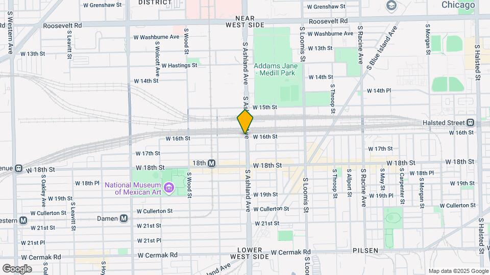 1606 S Ashland Ave Map and Location Details