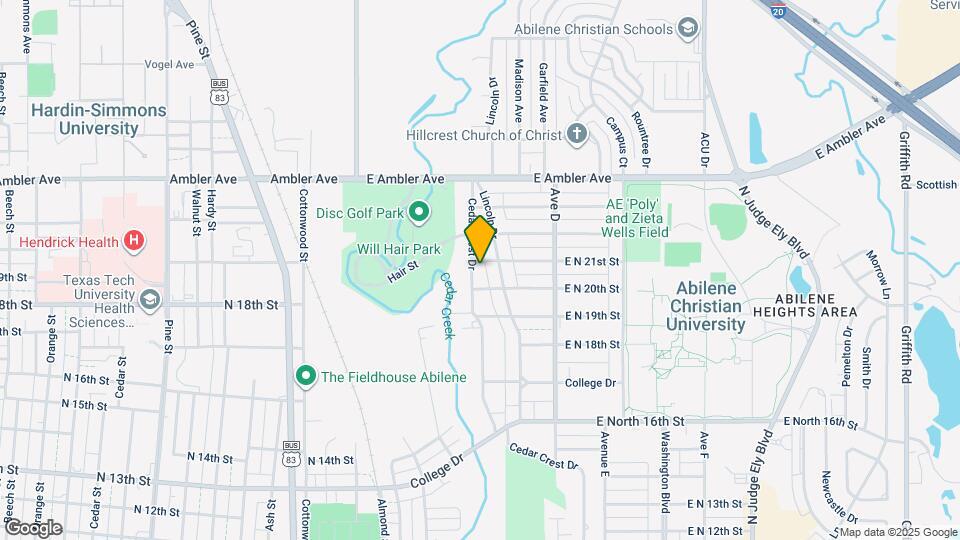 2025 Cedar Crest Dr Map and Location Details