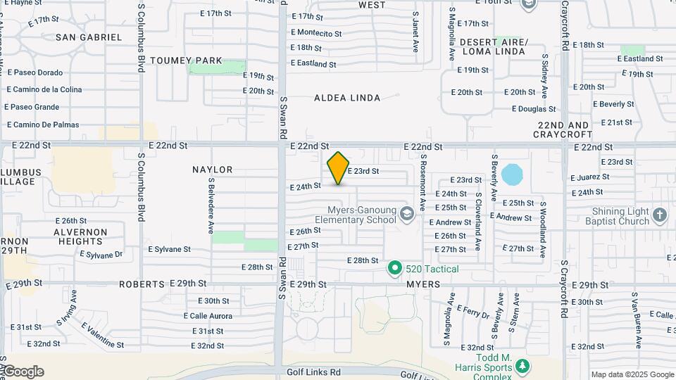 4832 E 24th St Map and Location Details