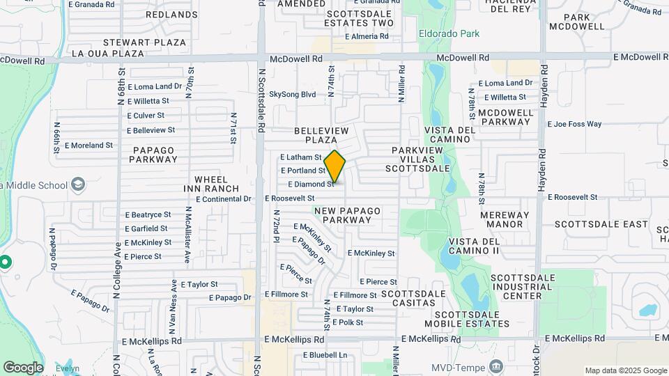 7349 E Diamond St Map and Location Details