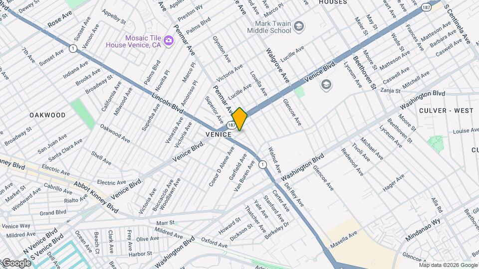 1177 Nelrose Ave Mapa y Detalles de la Ubicación