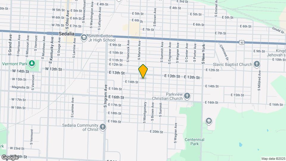 817 E 14th St Map and Location Details