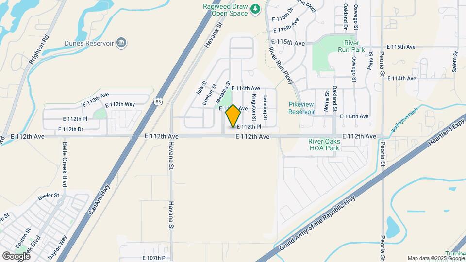 10936 E 112th Pl Mapa y Detalles de la Ubicación