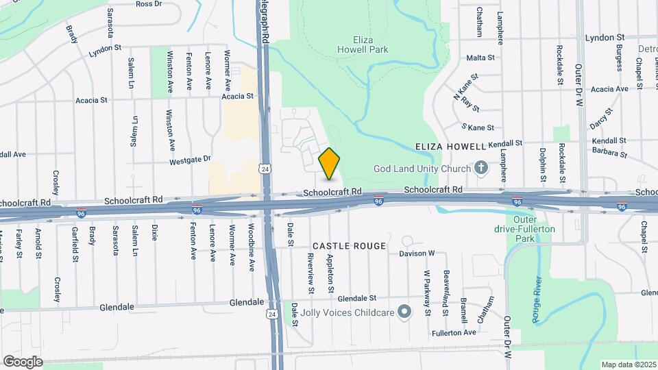 23634 Schoolcraft Rd Map and Location Details