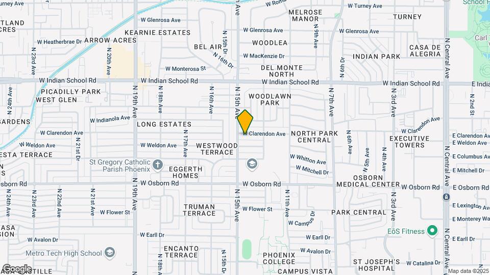 1411 W Clarendon Ave Map and Location Details