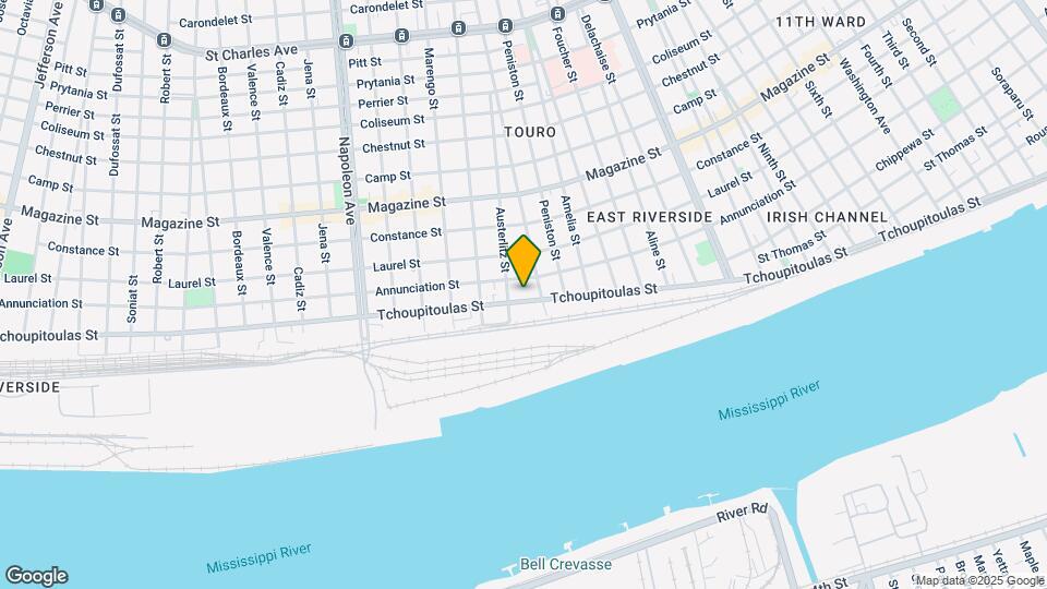 3925 Tchoupitoulas St Map and Location Details