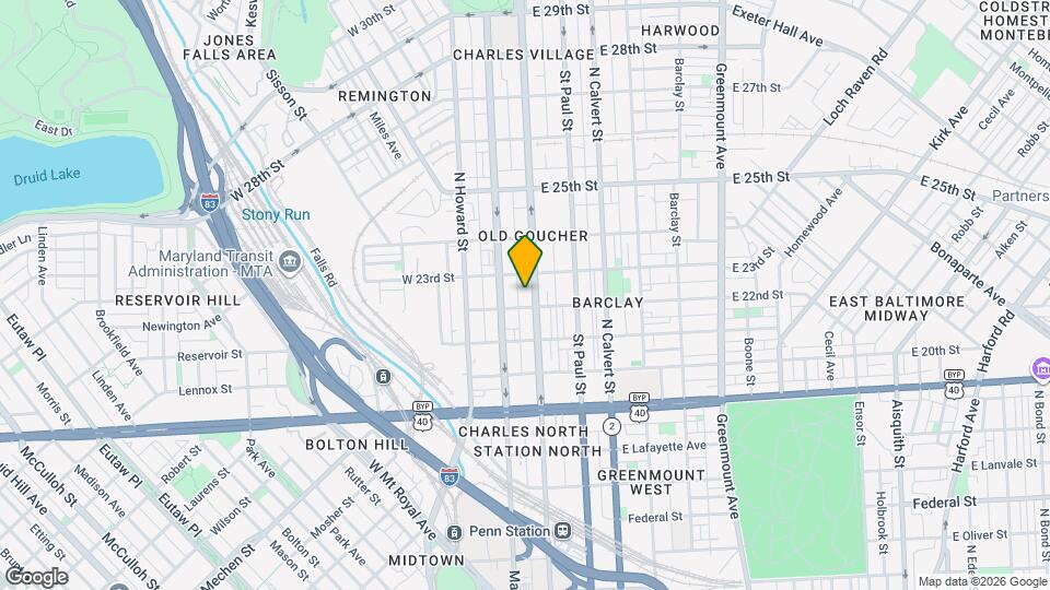 2210 N Charles St Mapa y Detalles de la Ubicación
