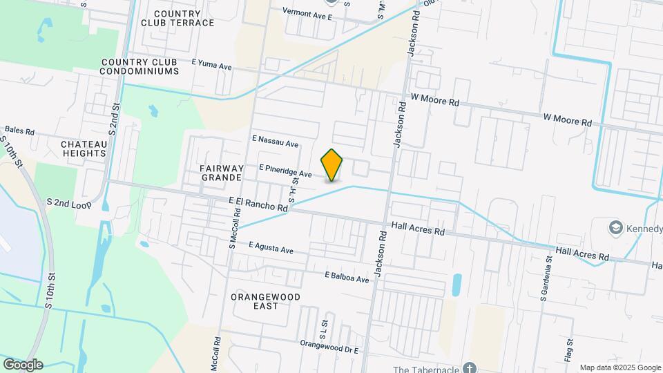 1204 E Pineridge Ave Map and Location Details