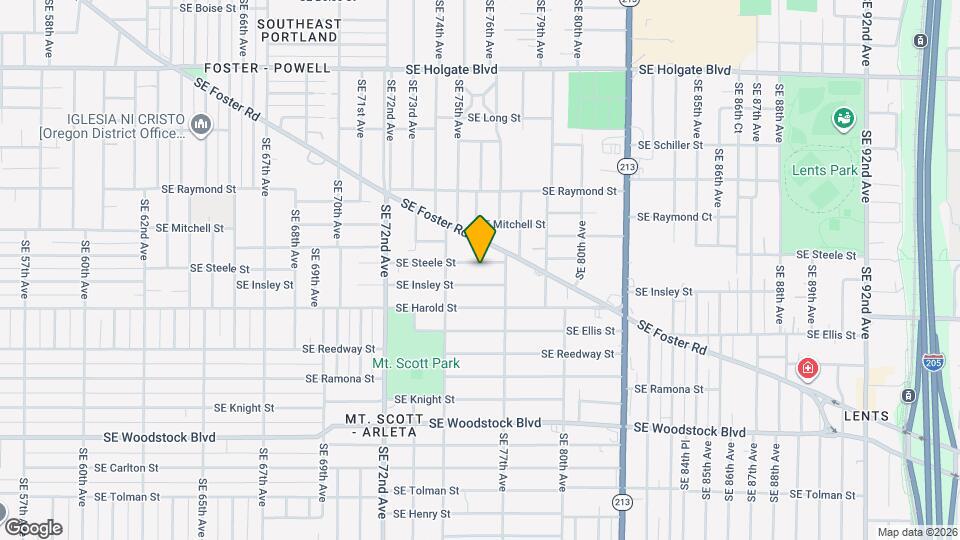 7522 SE Steele St Mapa y Detalles de la Ubicación