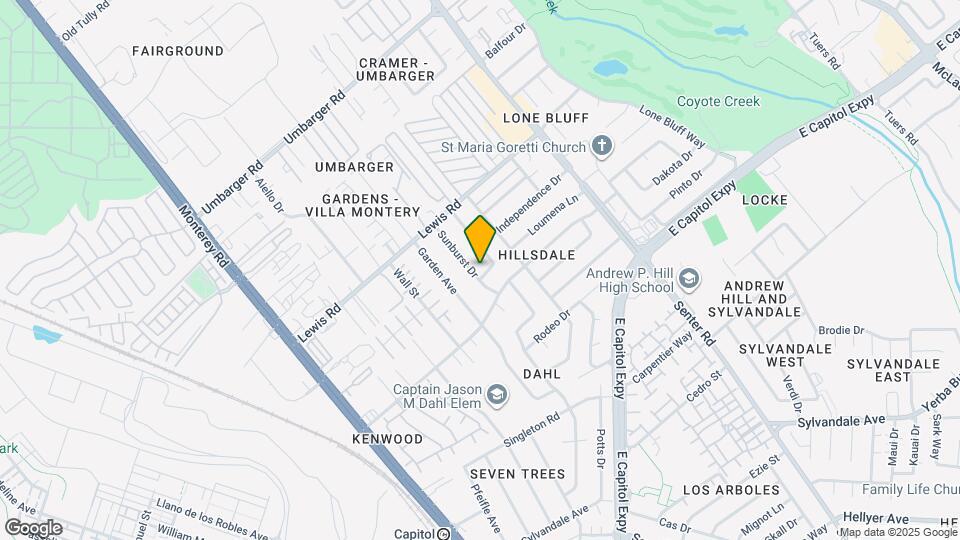 3012 Sunburst Dr Map and Location Details