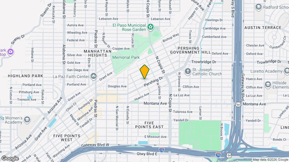 1210 N Luna St Map and Location Details