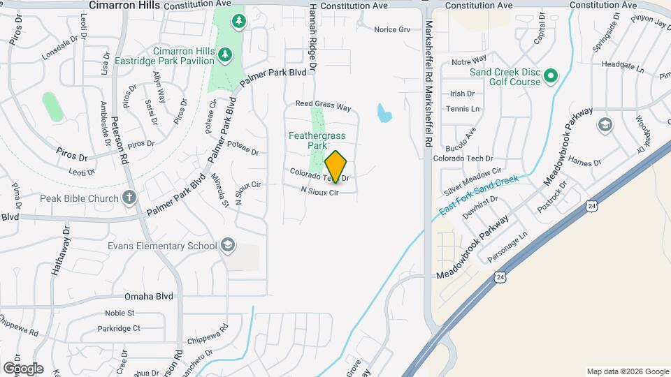 7606 N Sioux Cir Mapa y Detalles de la Ubicación