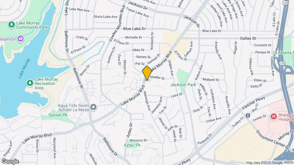 5865 Lake Murray Blvd Map and Location Details