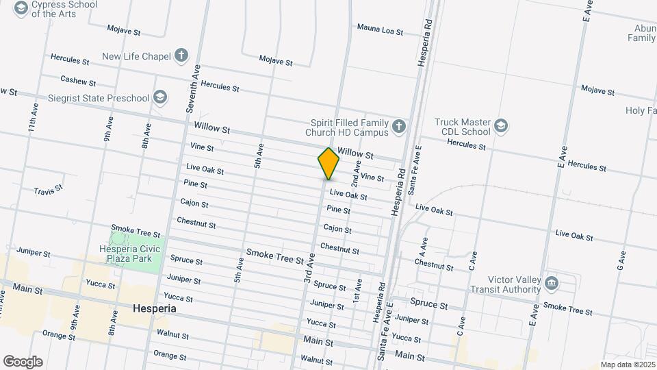 16506 Live Oak St Map and Location Details