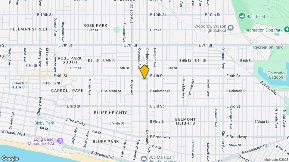 383 Redondo Ave Mapa y Detalles de la Ubicación