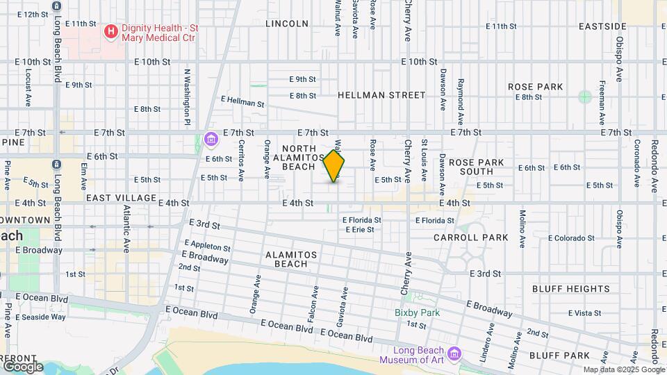 437 Walnut Ave Map and Location Details