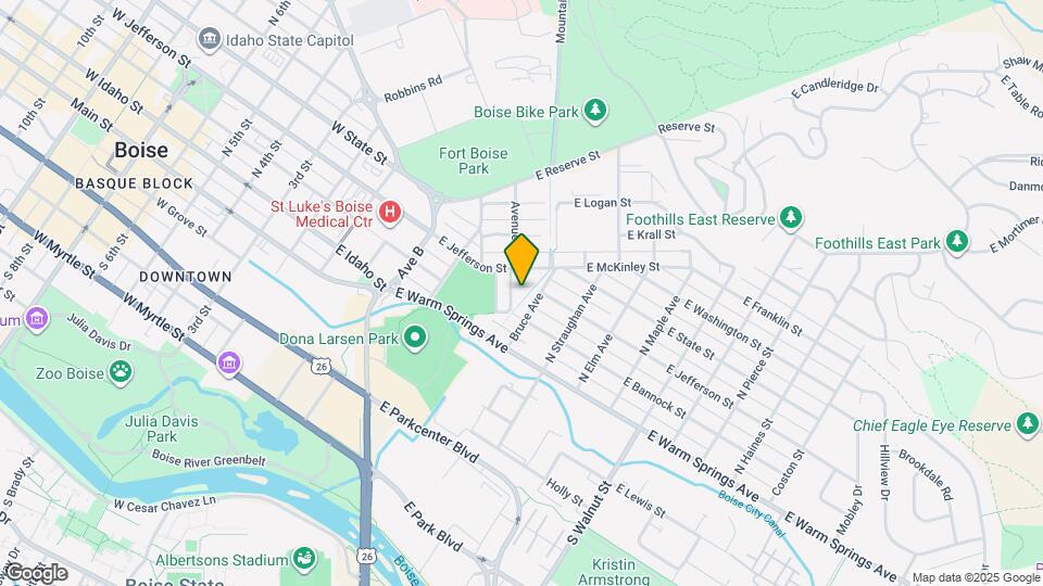 210 N Flume St Map and Location Details