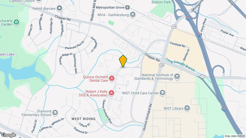 752 Quince Orchard Blvd Map and Location Details