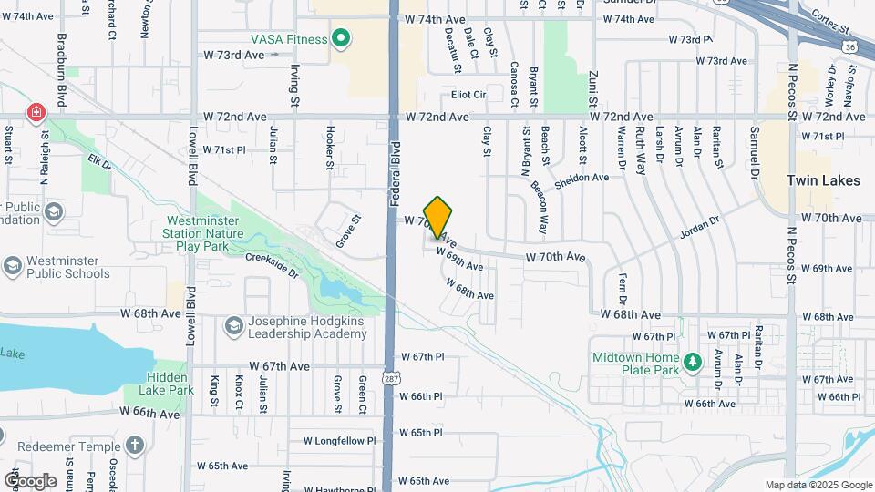 2851 W 69th Ave Map and Location Details