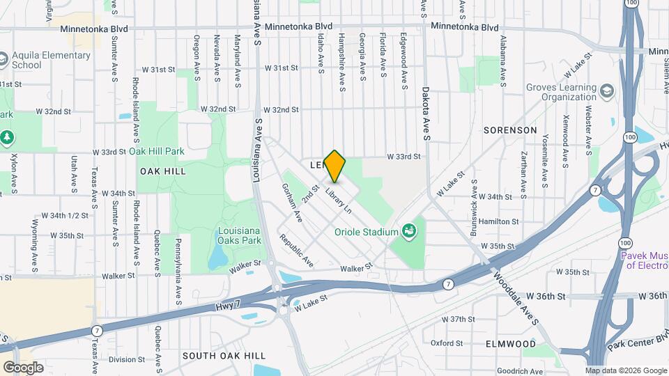 3313 Library Ln Map and Location Details