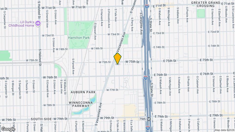 7517 S Yale Ave, Unit 3E Mapa y Detalles de la Ubicación