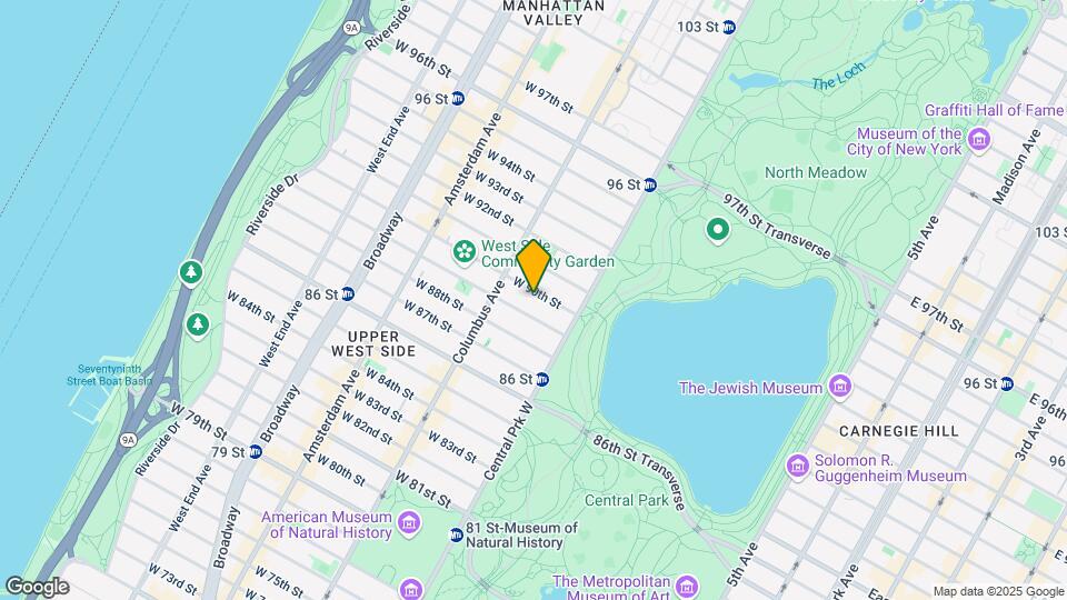 47 W 90th St Map and Location Details