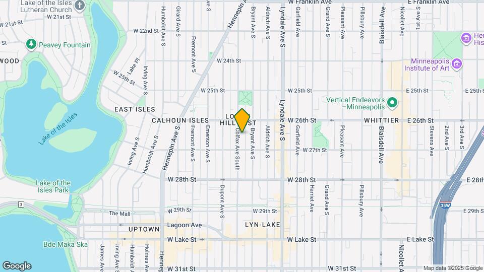 2633 Colfax Ave South Mapa y Detalles de la Ubicación