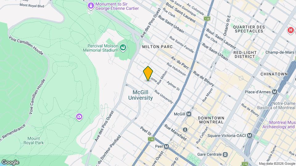 3547 University Rue Map and Location Details