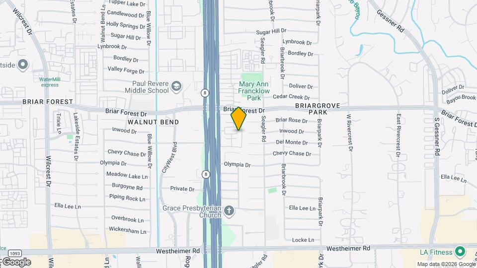 1661 W Sam Houston Pkwy S Map and Location Details