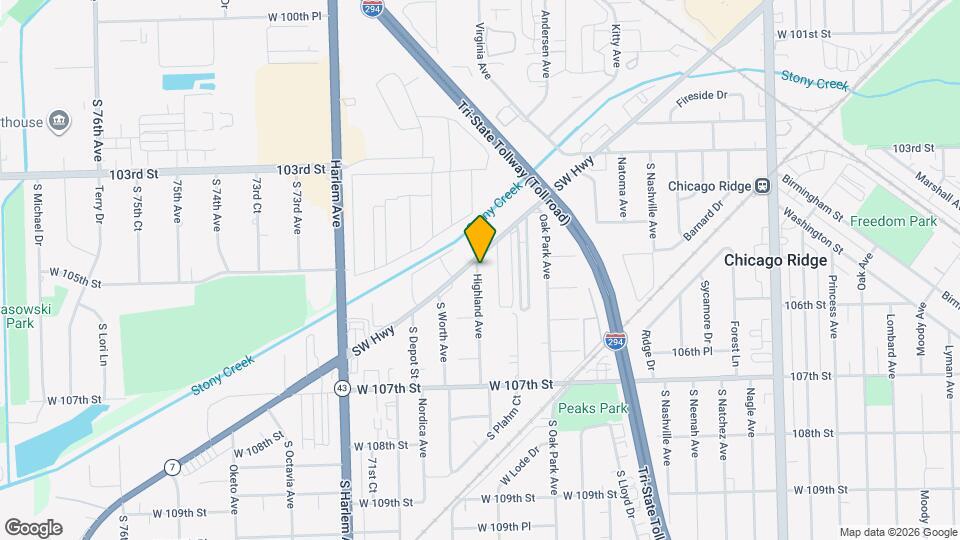 10501 S Highland Ave, Unit 103 B Mapa y Detalles de la Ubicación
