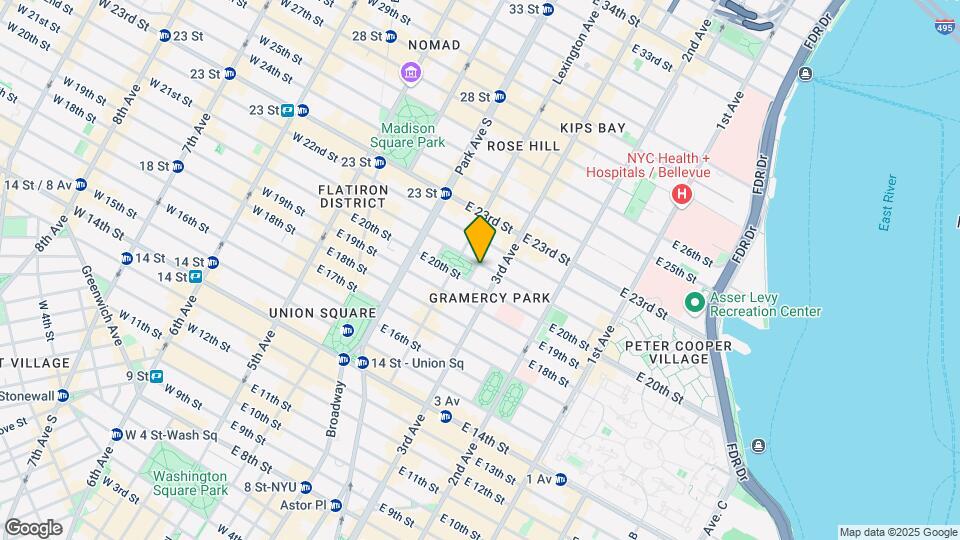 37 Gramercy Park E Map and Location Details