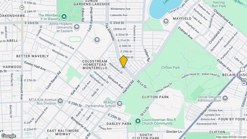 2764 The Alameda Map and Location Details