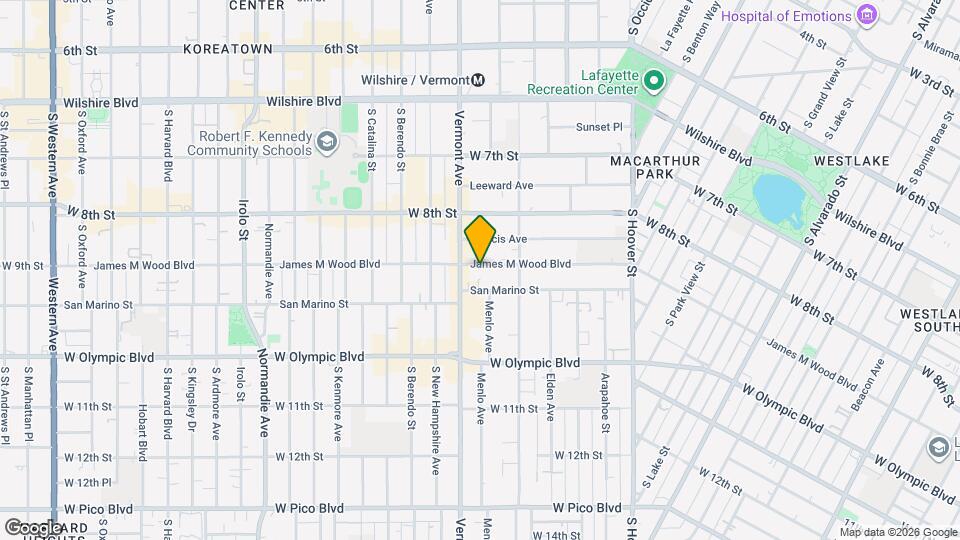 2880 James M Wood Blvd, Unit 525 Map and Location Details