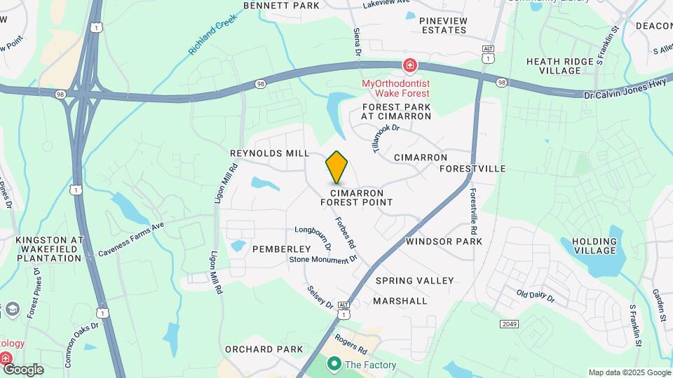 321 Amherst Creek Dr Map and Location Details