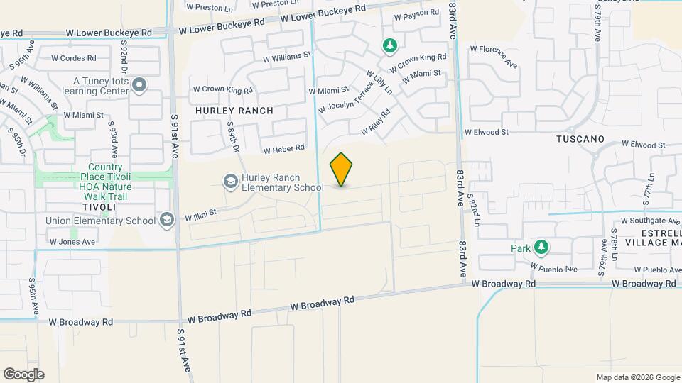 8629 W Warner St Map and Location Details