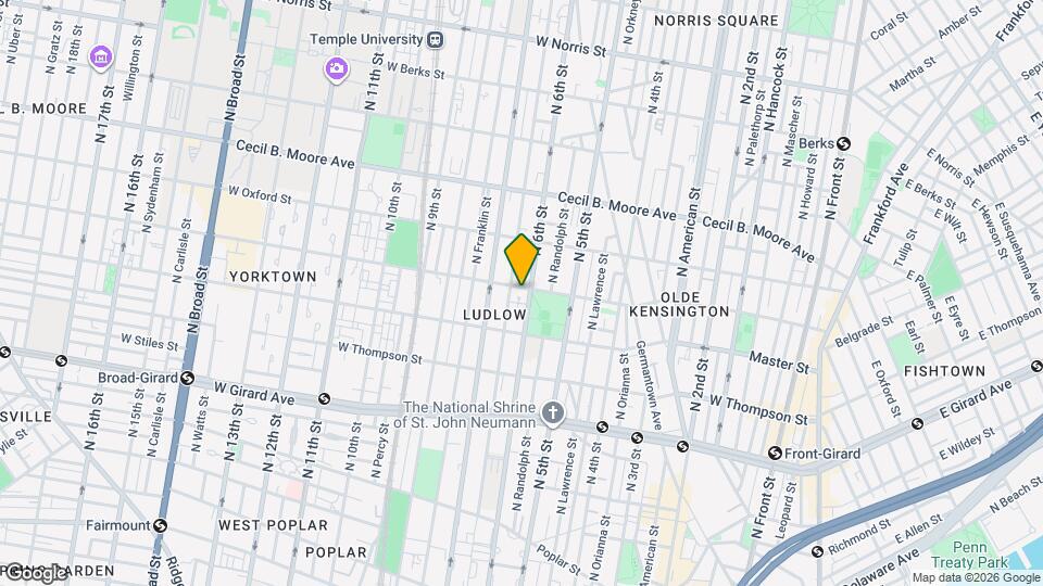 606 W Jefferson St Mapa y Detalles de la Ubicación
