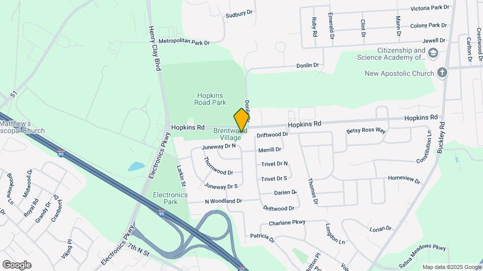 Brentwood Village Apartments Mapa y Detalles de la Ubicación