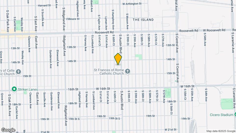 1422 S Austin Blvd Map and Location Details