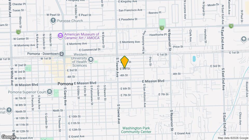 856 E 3rd St Map and Location Details