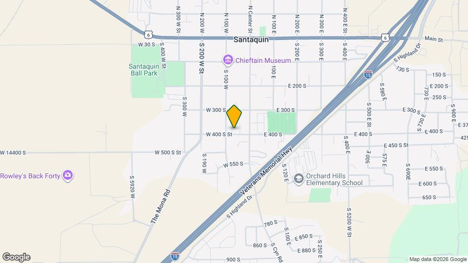 76 W 400 S St Map and Location Details