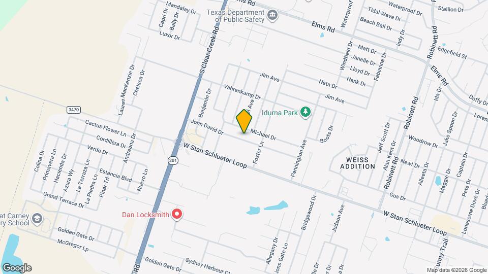 4903 John David Dr Map and Location Details